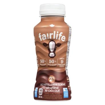Fairlife Lait partiellement écrémé ultrafiltré au chocolat 2% M.G. 240ml