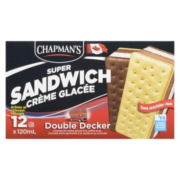 Chapman's Super sandwichs à la crème glacée Double Decker 12x120ml