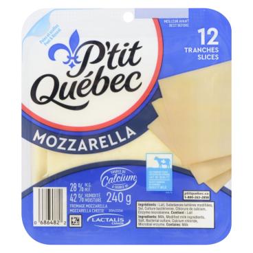P'tit Québec Mozzarella Slices 240g