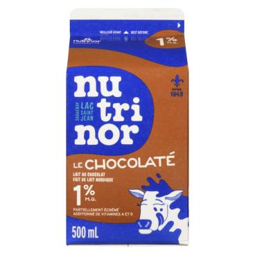 Nutrinor Le Chocolaté lait nordique partiellement écrémé au chocolat 1% M.G. 500ml