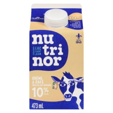 Nutrinor Crème à café nordique 10% M.G. 473ml