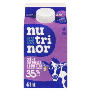 Nutrinor Crème onctueuse à fouetter nordique 35% M.G. 473ml