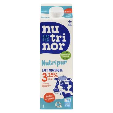 Nutrinor Nutripur lait nordique entier 3.25% M.G. 1L