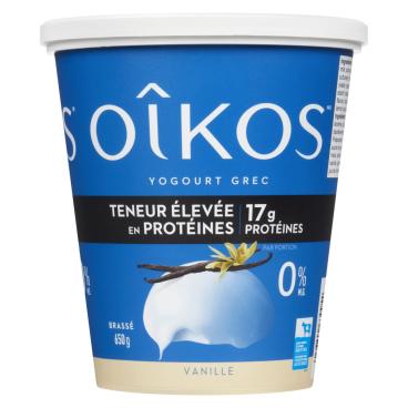 Oîkos Yogourt grec vanille 0% M.G. 650g
