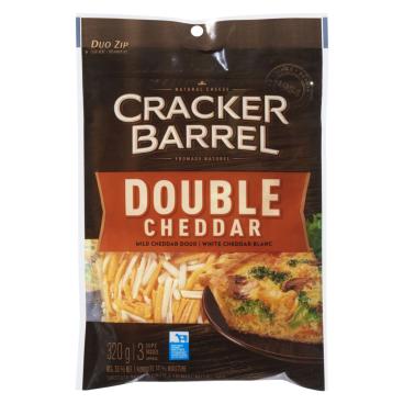 Cracker Barrel Shredded Double Cheddar 320g