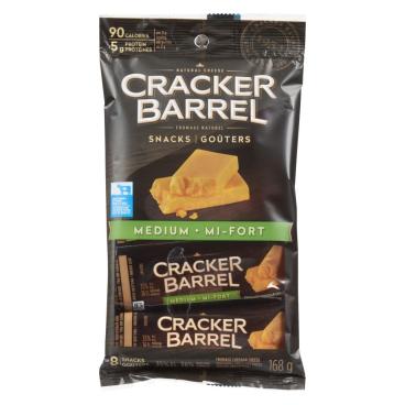 Cracker Barrel Medium Colored Cheddar Snacks 168g