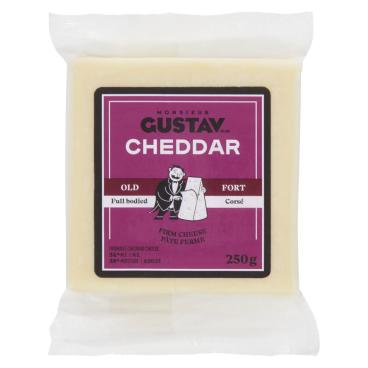 Monsieur Gustav Old White Cheddar 250g
