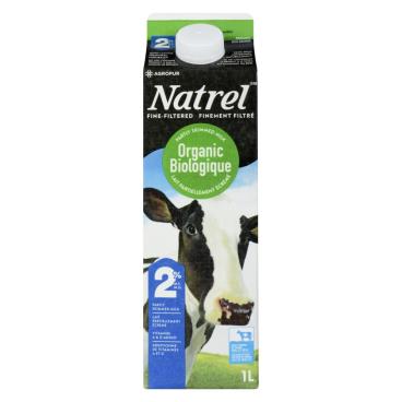 Natrel Organic Fine-Filtered Partly Skimmed Milk 2% M.F. 1L