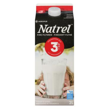 Natrel Fine-Filtered Homogenized Milk 3.25% M.F. 2L
