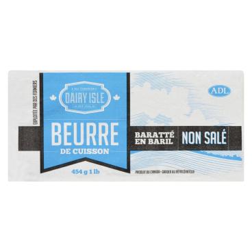 Dairy Isle Beurre de cuisson baraté en baril non salé 454g