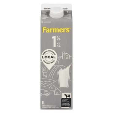 Farmers Partly Skimmed Milk 1% M.F. 1L