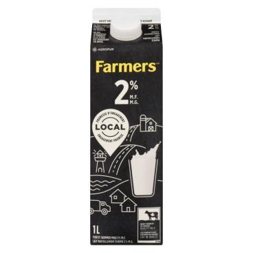 Farmers Partly Skimmed Milk 2% M.F. 1L