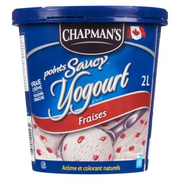 Chapman's Yogourt glacé points saucy fraises 2L