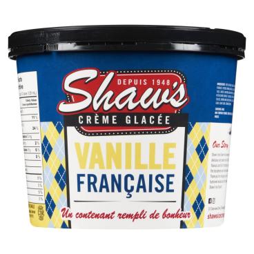Shaw's Ice Cream Crème glacée vanille française 1.5L