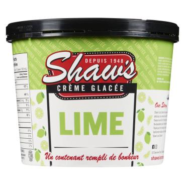 Shaw's Ice Cream Crème glacée lime 1.5L