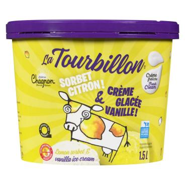 Chagnon Lemon Sorbet & Vanilla Ice Cream 1.5L