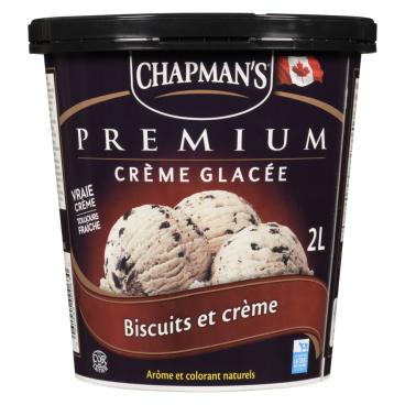 Chapman's Crème glacée premium biscuits et crème 2L