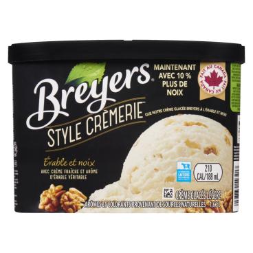 Breyers Crème glacée érable et noix 1.66L