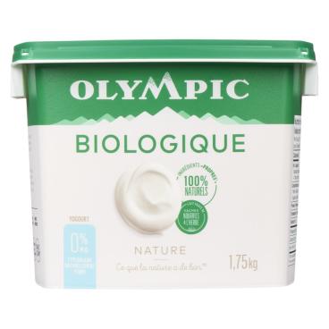 Olympic Yogourt de type balkan nature biologique 0% M.G. 1.75kg