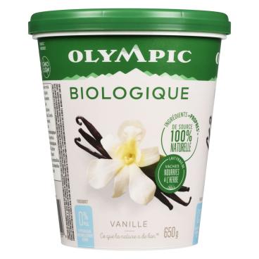 Olympic Yogourt biologique de type balkan vanille 0% M.G. 650g