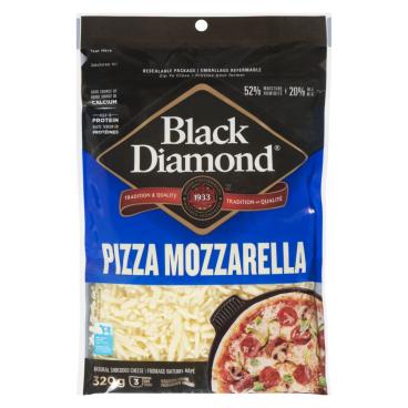 Black Diamond Shredded Pizza Mozzarella 320g