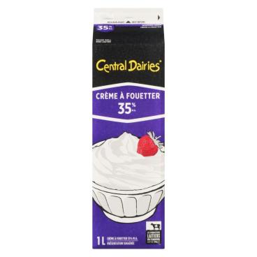 Central Dairies Crème à fouetter 35% M.G. 1L