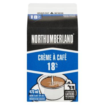 Northumberland Crème à café 18% M.G. 473ml