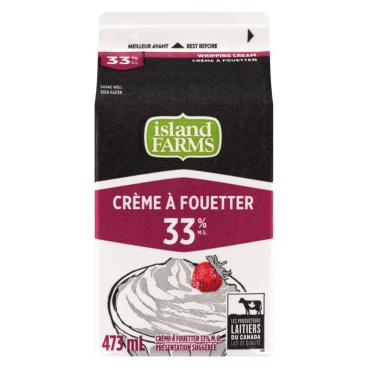 Island Farms Crème à fouetter 33% M.G. 473ml