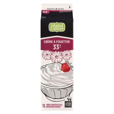 Island Farms Crème à fouetter 33% M.G. 1L