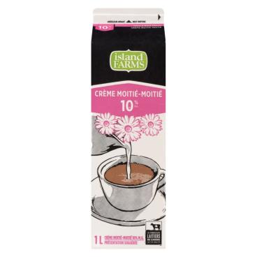 Island Farms Crème moitié-moitié 10% M.G. 1L