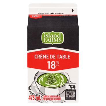 Island Farms Crème de table 18% M.G. 473ml