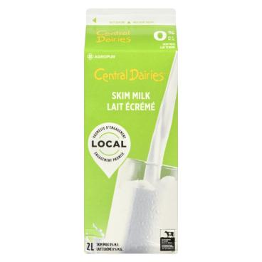 Central Dairies Skim Milk 0% M.F. 2L