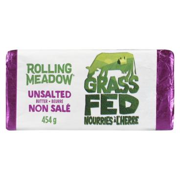 Rolling Meadow Grass-Fed Unsalted Butter 454g