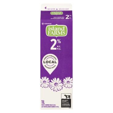 Island Farms Partly Skimmed Milk 2% M.F. 1L