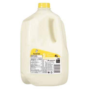 Lucerne Partly Skimmed Milk 1% M.F. 4L