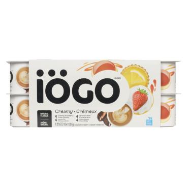 Iögo Chantilly Strawberry, Lemon Pie, Caramel Cream, Choco-Moka Yogurt 1.5% M.F. 16x100g
