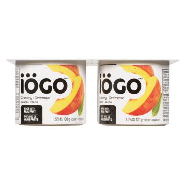 Iögo Peach Yogurt 1.5% M.F. 4x100g