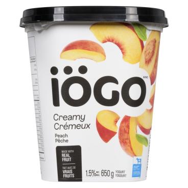 Iögo Peach Yogurt 1.5% M.F. 650g
