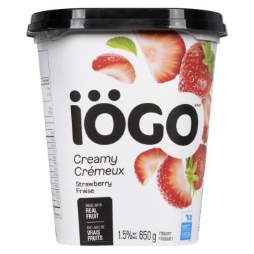 Iögo Strawberry Yogurt 1.5% M.F. 650g
