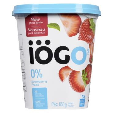 Iögo Strawberry Yogurt 0% M.F. 650g