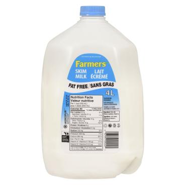 Farmers Skim Milk 0% M.F. 4L