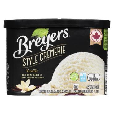 Breyers Crème glacée vanille naturelle 1.66L