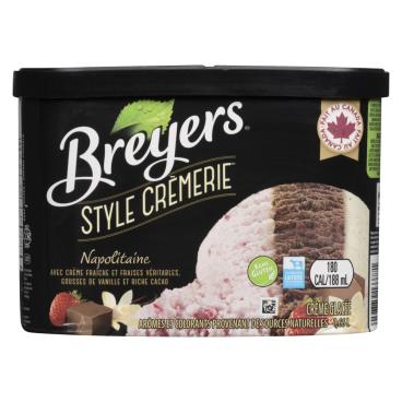Breyers Crème glacée napolitaine 1.66L