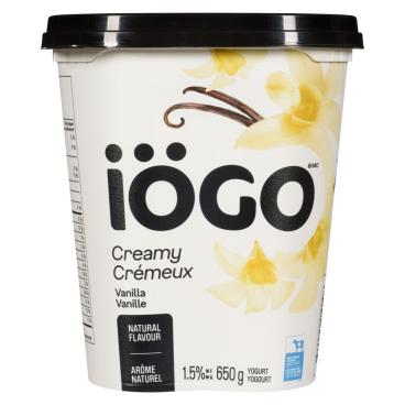 Iögo Vanilla Yogurt 1.5% M.F. 650g
