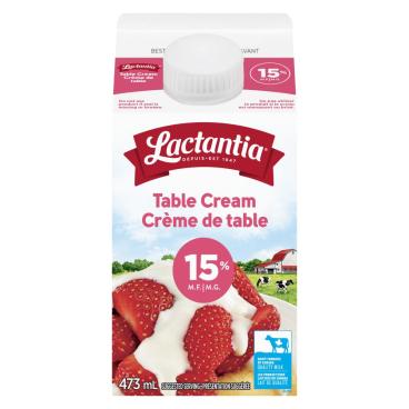 Lactantia Table Cream 15% M.F. 473ml