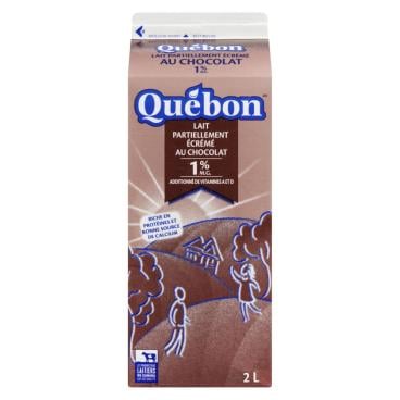 Québon Lait partiellement écrémé au chocolat 1% M.G. 2L