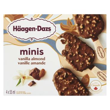 Häagen-Dazs Vanilla Almond Ice Cream Bars 4x55ml