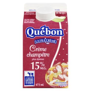 Québon Crème champêtre 15% M.G. 473ml