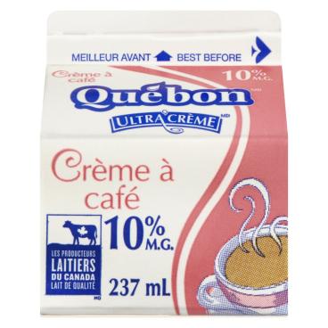 Québon Crème à café 10% M.G. 237ml