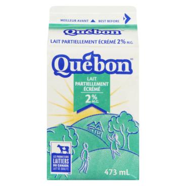 Québon Lait partiellement écrémé 2% M.G. 473ml